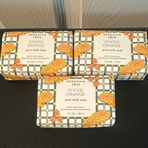Beekman 1802 Limited Edition Spiced Orange Goat Milk Soap with Citrus Design